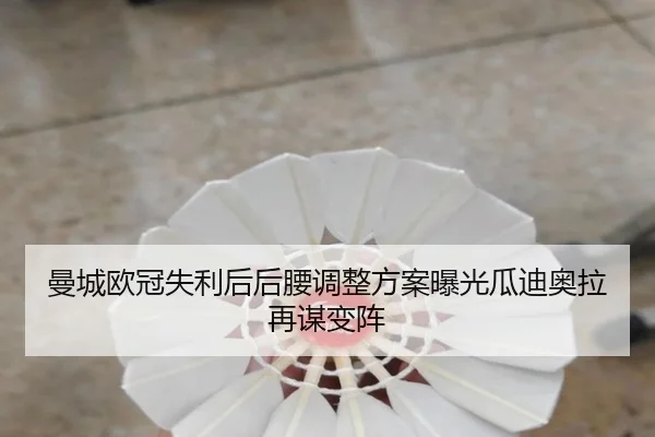 曼城欧冠失利后后腰调整方案曝光瓜迪奥拉再谋变阵